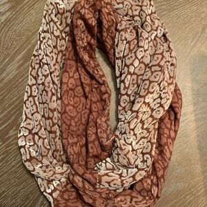 Animal print infinity scarf